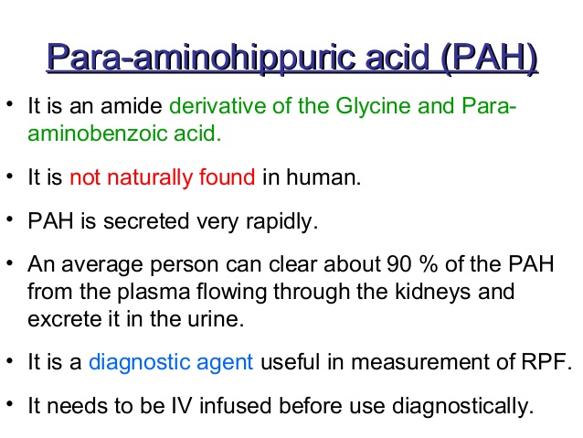 para-aminohippuric acid