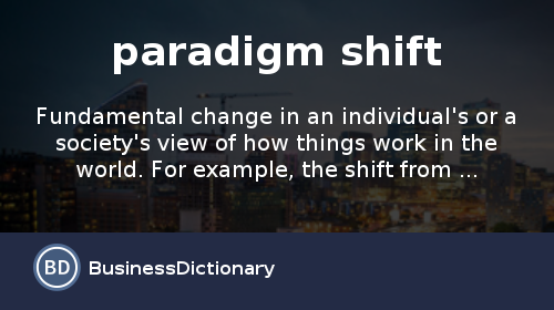 paradigm shift