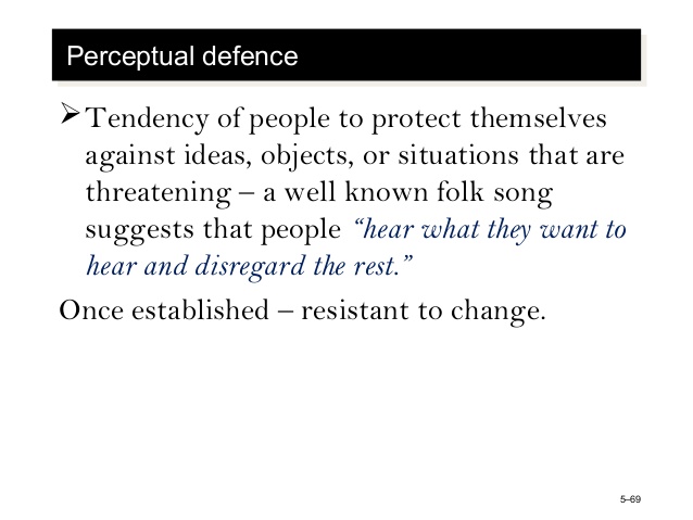 perceptual defence