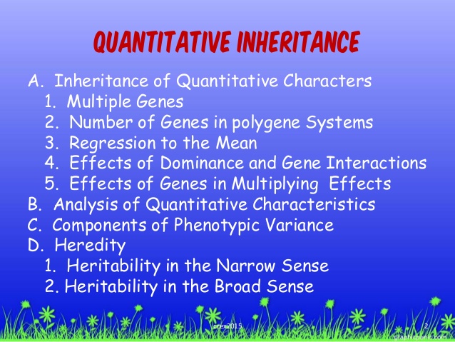 quantitative inheritance