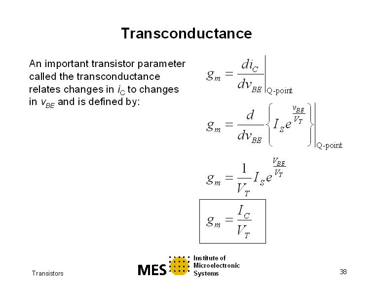 transconductance