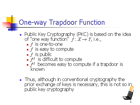 trapdoor function