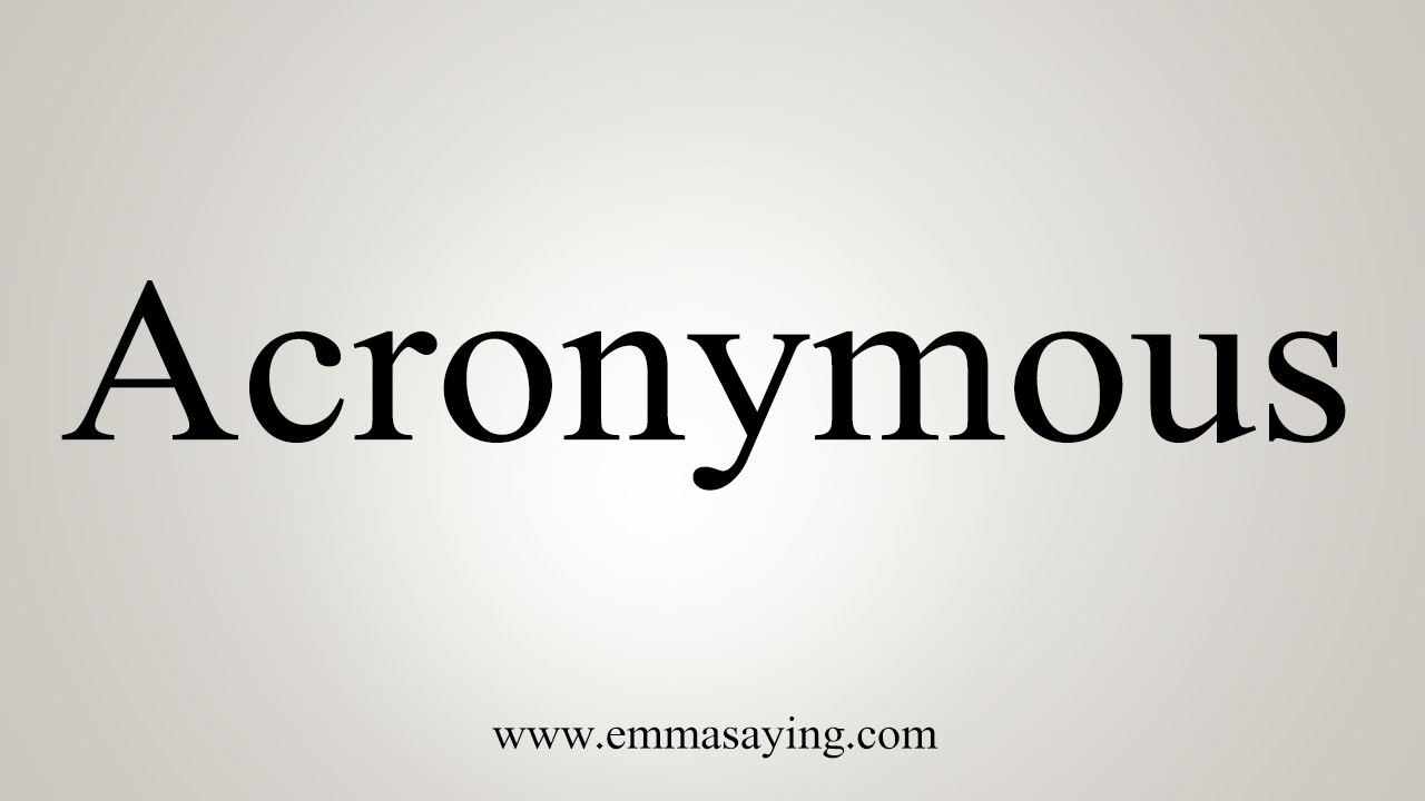 acronymous