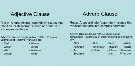 adjective clause