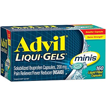 Advil Liqui-Gels Minis (160 Count) Pain Reliever/Fever Reducer Liquid Filled