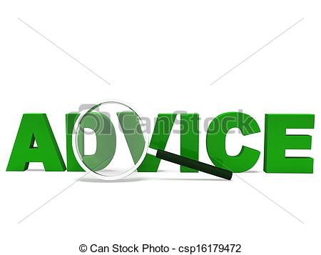 Advice Word Means Advising Advise Recommend Or Advised - csp16179472