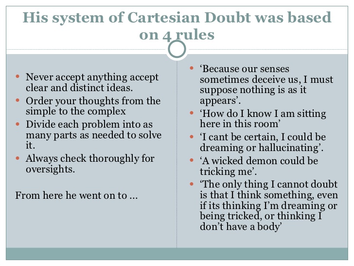 cartesian doubt