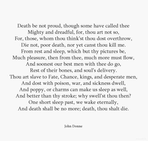 death, be not proud