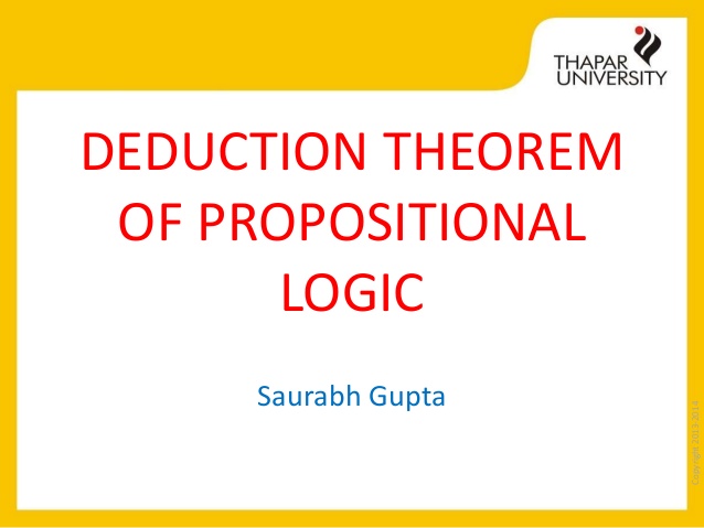 deduction theorem