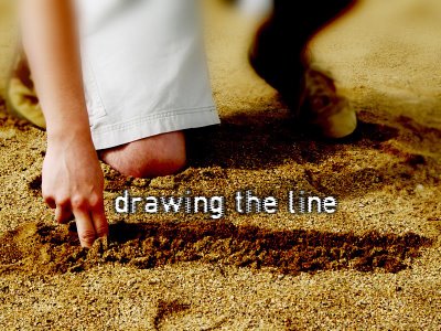 draw the line at