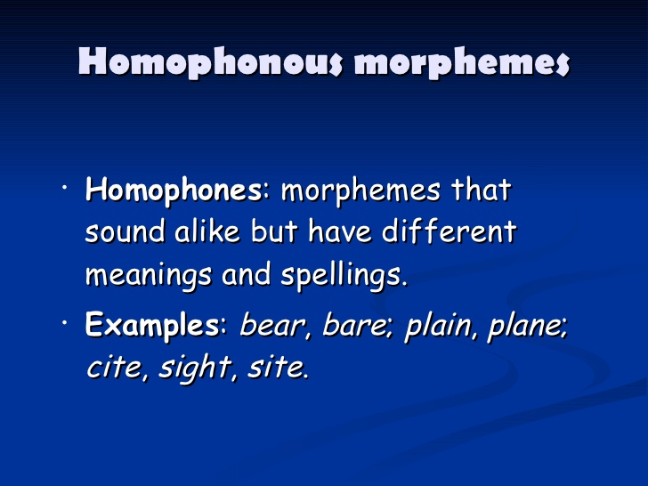 homophonous