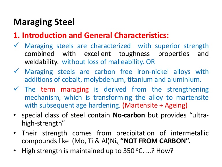 maraging steel