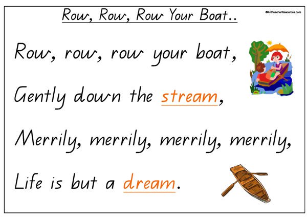 row, row, row your boat