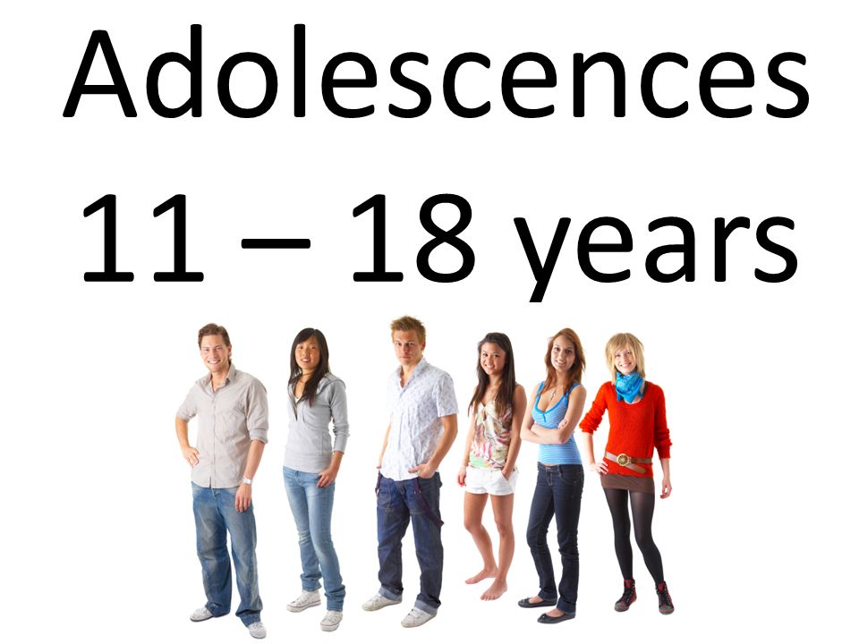 12 Adolescences 11 – 18 years
