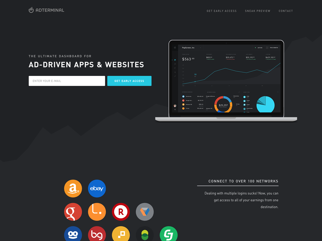 AdTerminal. The ultimate dashboard for ad-driven apps & websites