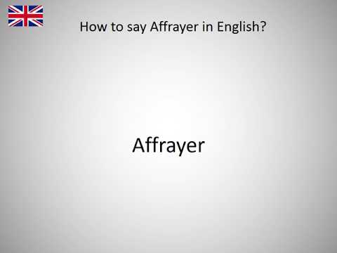 How to say Affrayer in English?