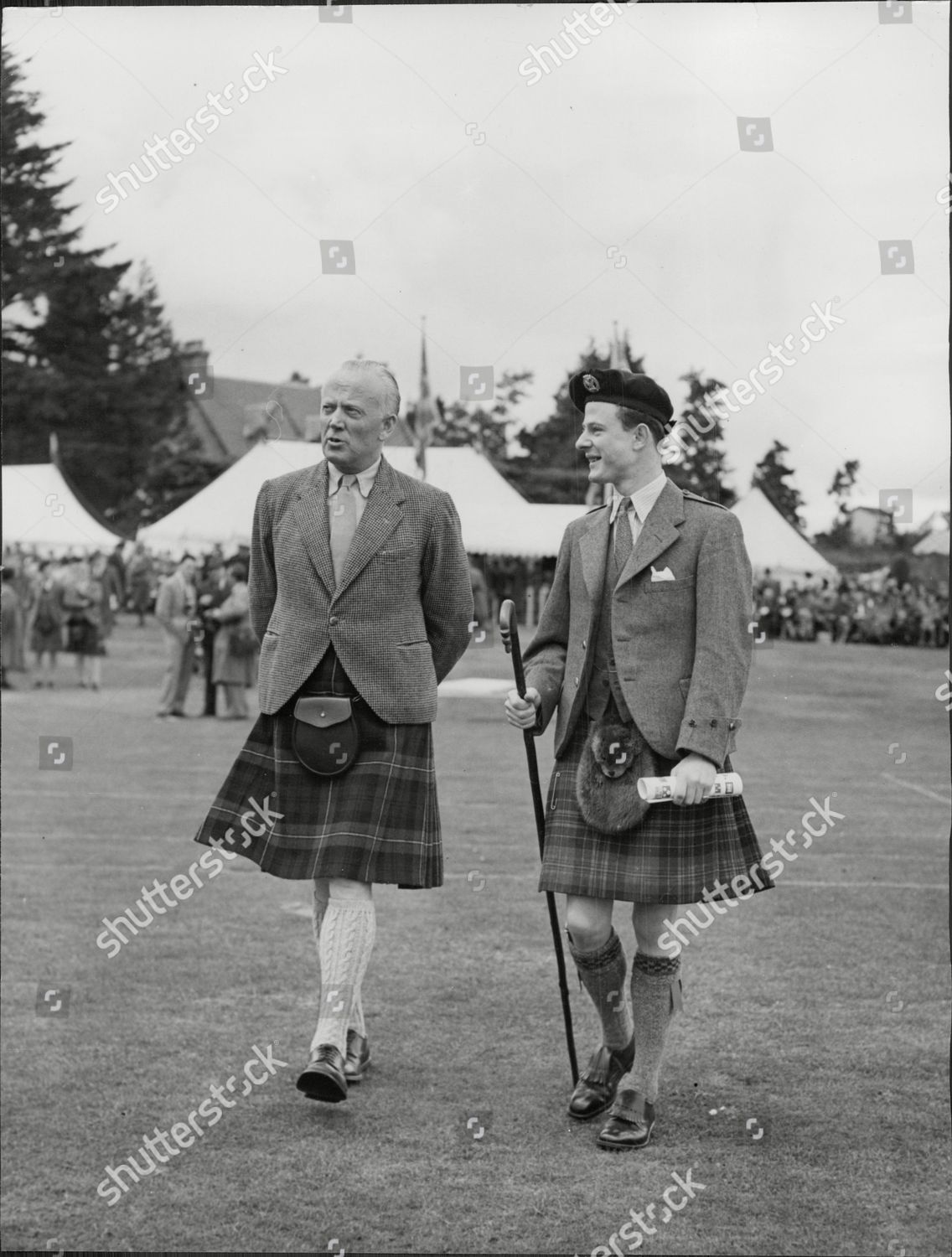 19th Lord Sempill William Forbes Sempill (left) With Lord Carnegie 23rd  Duke Of Fife