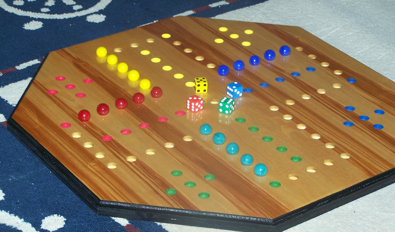 Aggravation game 4 player 5 marbles in play