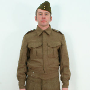 Image is loading 1937-Battle-Dress-Jacket-British-WW2-Reproduction-BE603