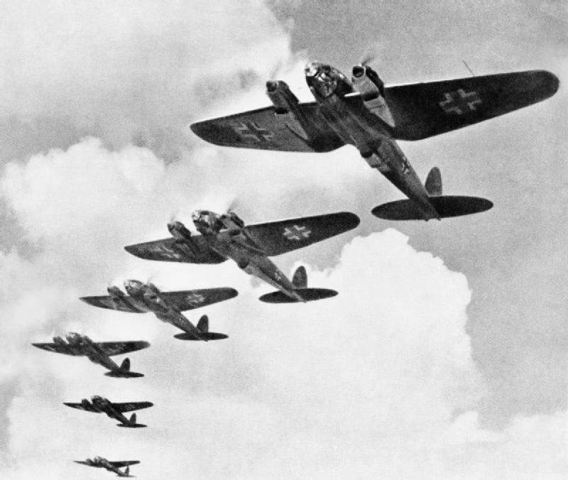 Heinkel He 111 bombers during the Battle of Britain