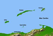 Bay Islands Map
