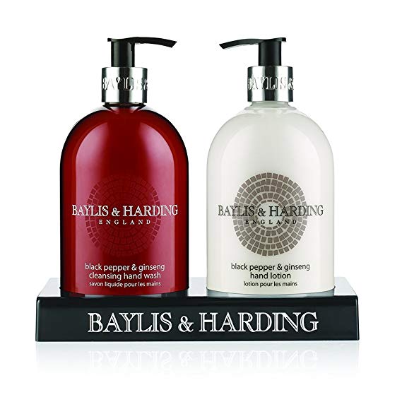 Baylis & Harding Black Pepper and Ginseng Hand Wash and Lotion Set:  Traveller Location.uk: Beauty