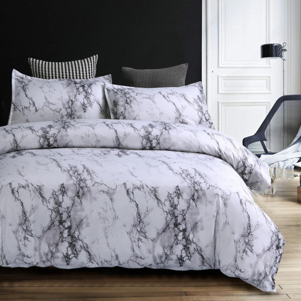 Marble Paern Bedding Sets Bed Set Bedclothes Linen Duvet Cover Bed Sheet  Pillowcase Queen King Size For Kids Adults Bedroom Duvet Set Queen  Comforter