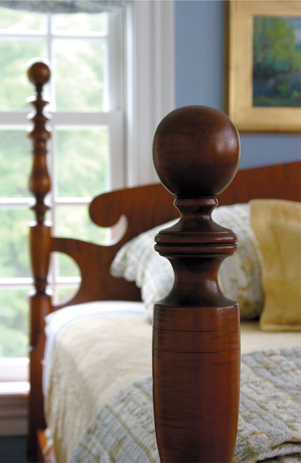 Cannon Ball Bed post detail