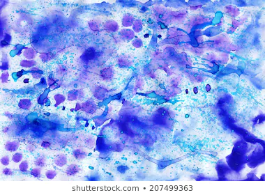Blue grunge watercolor handmade background for different purposes
