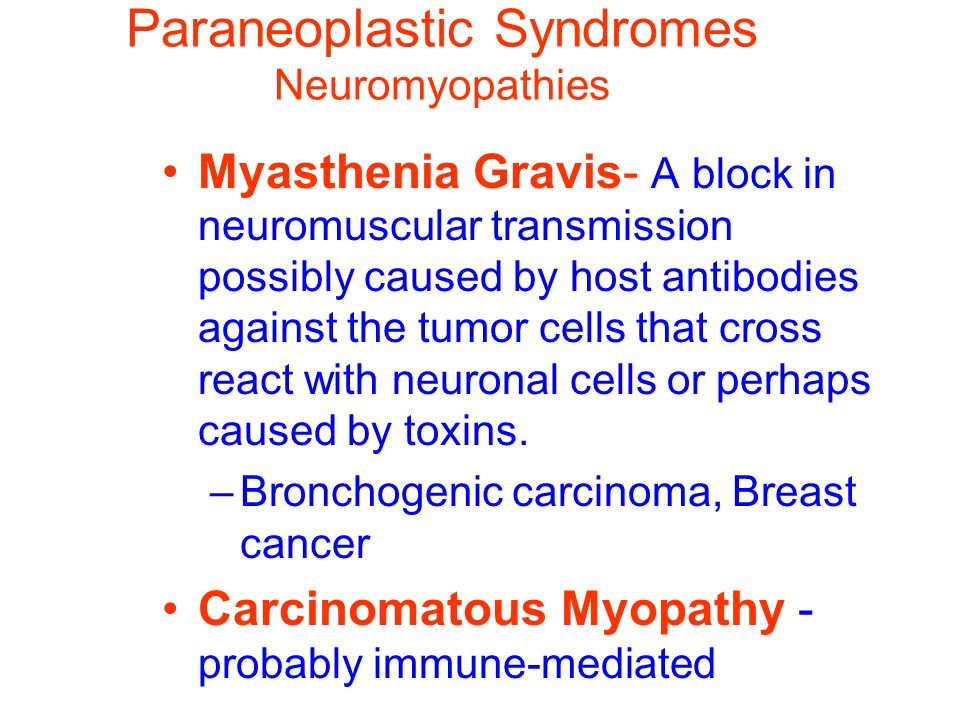 30 Paraneoplastic Syndromes Neuromyopathies