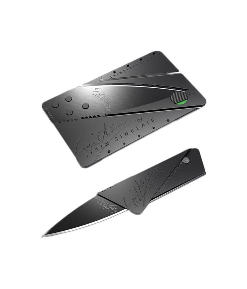 Bonzeal Credit Card Sharp Folding Safety Portable Pocket Wallet Knife /  Army Knife