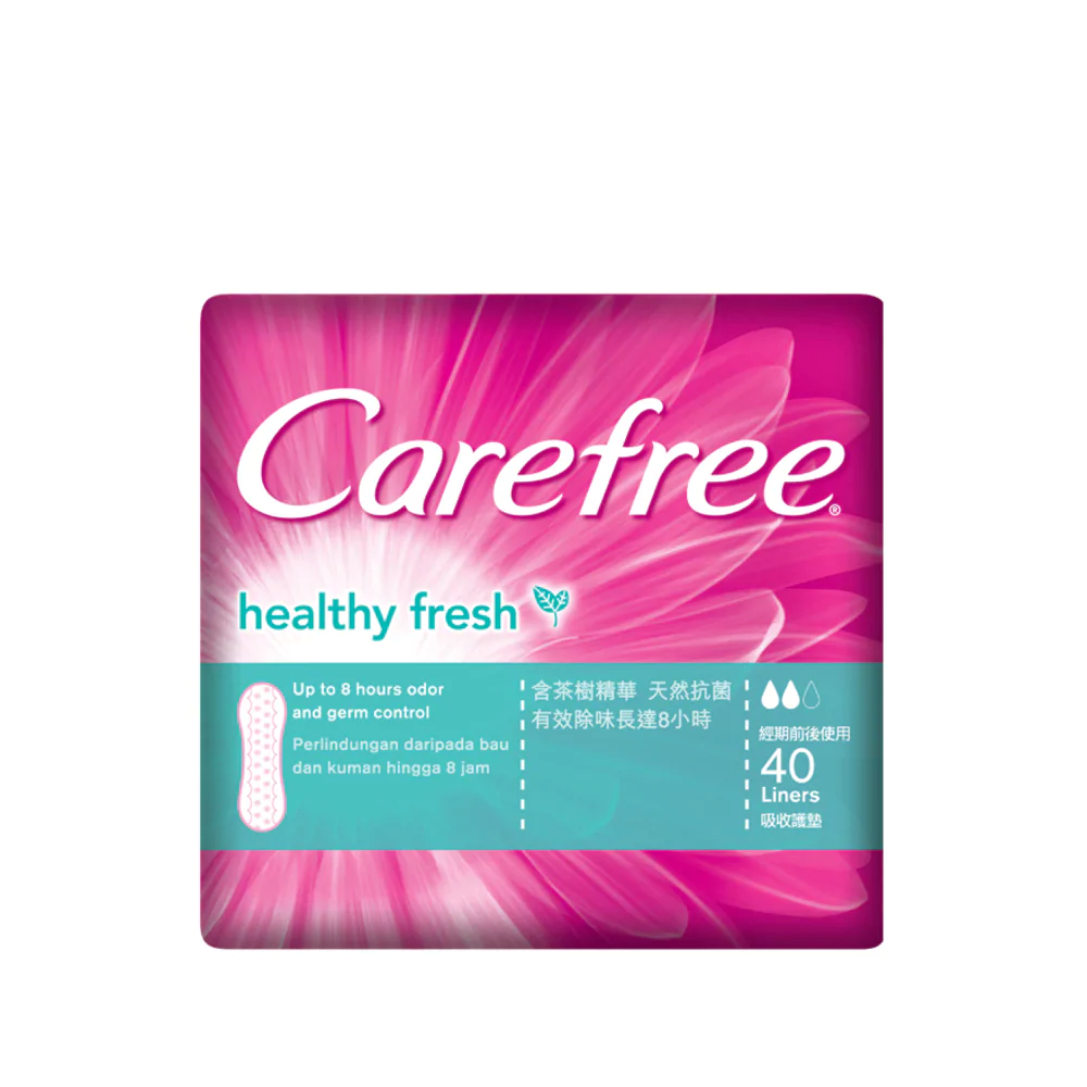Carefree Healthy Fresh Pantyliner 40s, Pantyliner, Sanitary Protection