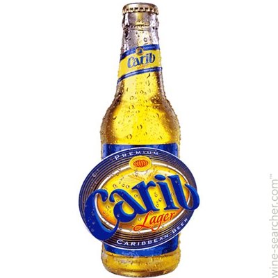 Carib Lager Beer, Trinidad and Tobago label