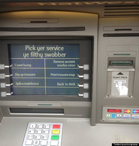 natwest cashpoint machine pirate