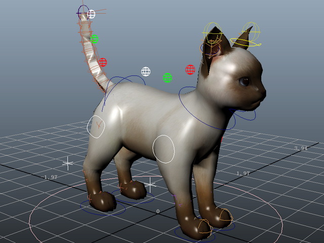 3D model of domestic cat rigged. Available 3d model format: .mb (Autodesk  Maya) Texture format: dds. Free download this 3d objects and put it into  your