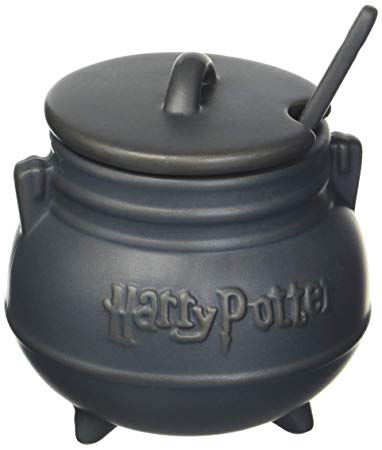 Harry Potter 48013 Cauldron Soup Mug with Spoon, Standard, Black