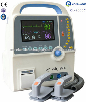 Cl-9000d Portable Biphasic Cardiac Defibrillator Monitor With Ecg,Biphasic  Spo2 - Buy Portable Defibrillator,Portable Defibrillator Monitor,Cardiac