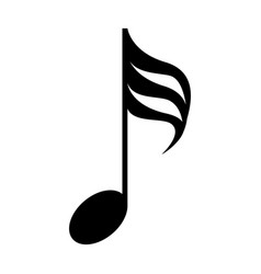 Isolated musical note vector