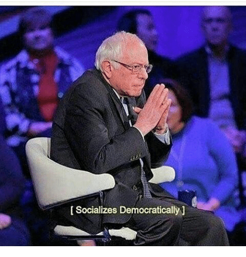 Memes, ?, and Democrat: Socializes Democratically