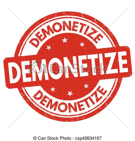 Demonetize sign or stamp - csp42634167