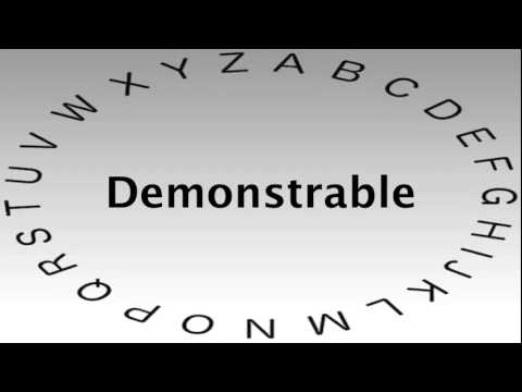 SAT Vocabulary Words and Definitions — Demonstrable