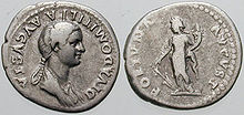 Flavia Domitilla, wife of Vespasian and mother of Titus and Domitian.