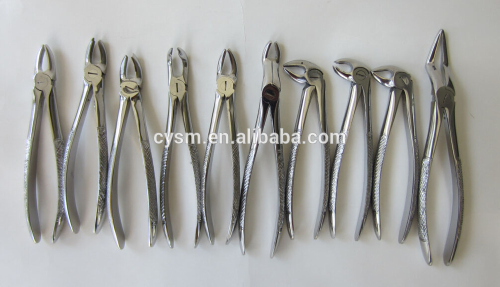 dental tooth extraction forceps