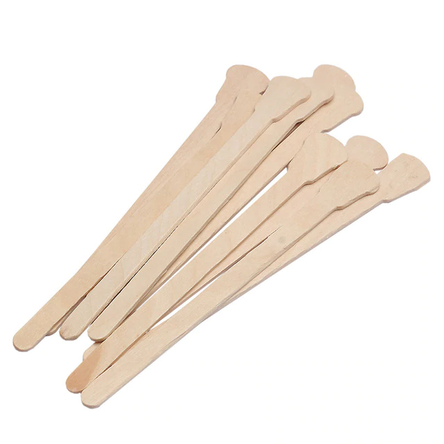 50Pcs Wooden Waxing Wax Spatula Tongue Depressor Disposable Bamboo Sticks  Tattoo Wax Medical Stick Beauty Health