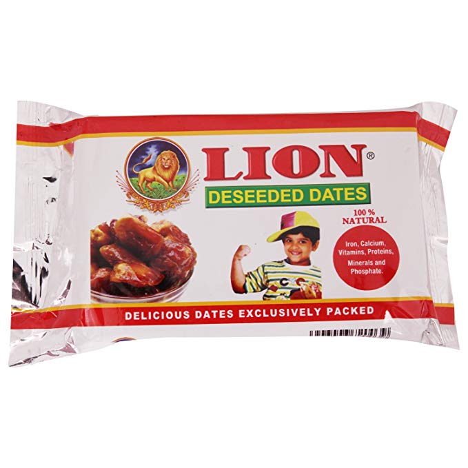 Lion Deseeded Dates - 100% Natural, 200g Pouch