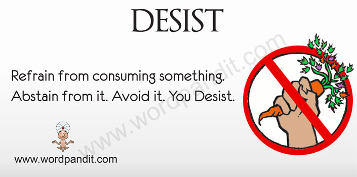 Desist. Picture for Disist