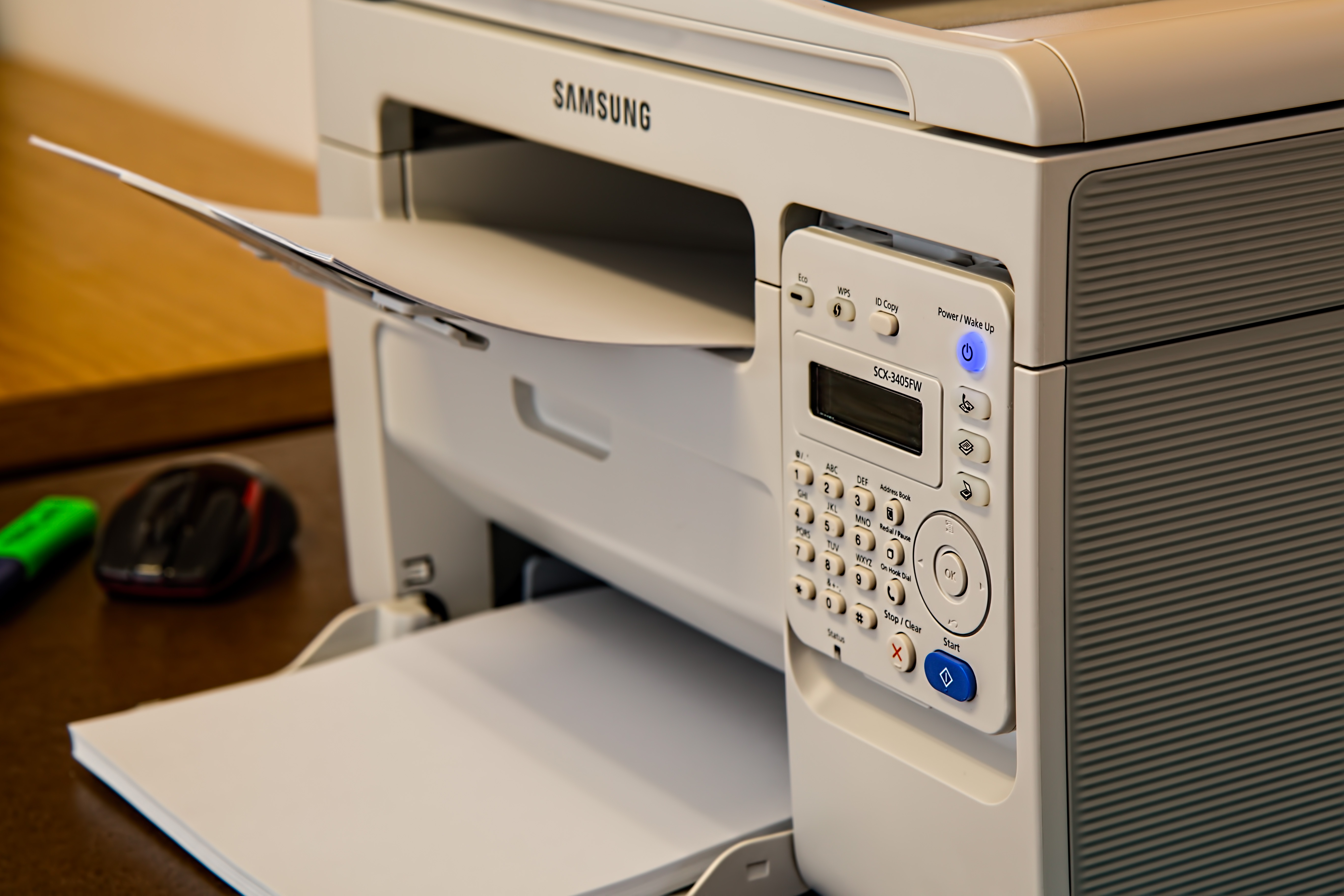 desk technology office laser home office art printer copier photocopier fax  scanner desktop computer personal computer