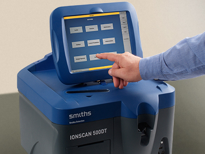 The latest Smiths Ionscan is used to perform ETD