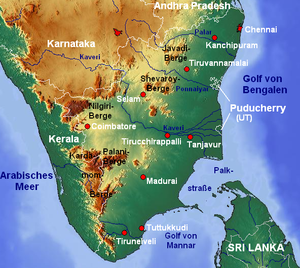 Topography- Eastern Ghats (Southern part)