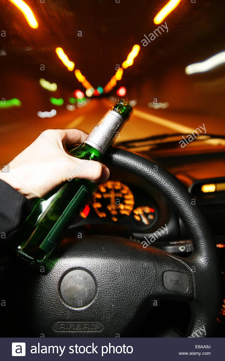 alcohol,road trip,drunk,drunkenness - Stock Image
